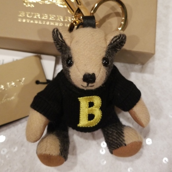 Burberry Accessories - Burberry Thomas Bear With Sweater Keychain